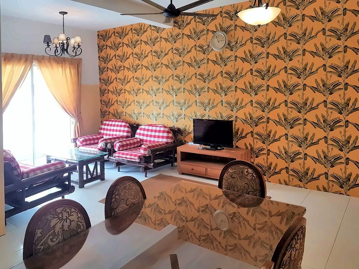 Ruang tamu apartmen Pertam